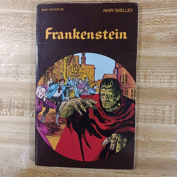 Frankenstein Mary Shelley 1984 B&W Pocket Classics Comic Paperback Vtg  Horror - Picture 1 of 6